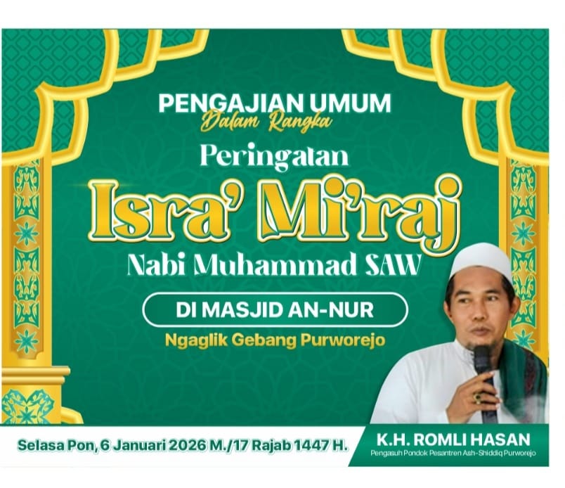 Pengajian Isra’ Mi’raj di Dusun Krajan, Desa Ngaglik, Kecamatan Gebang,